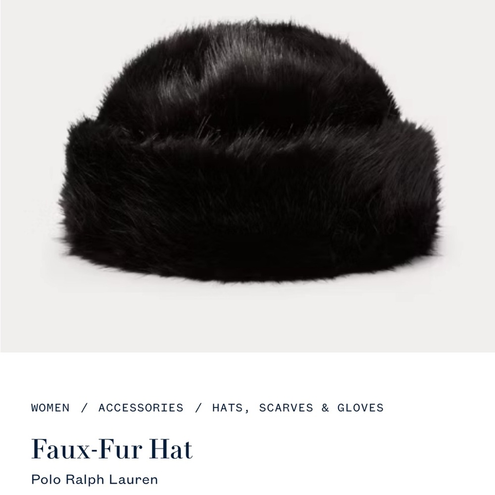 Ralph Lauren faux fur hat